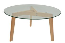 TS-4882 ideen Table café style Lounge en hêtre avec ESG verre de sécurité de 8 mm. Diamètre 79 cm. TS-4882 ideen Table café style Lounge en hêtre avec ESG verre de sécurité de 8 mm. Diamètre 79 cm. 2