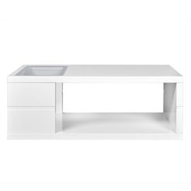 Table basse LED blanc brillant 41,5 cm Table basse LED blanc brillant 41,5 cm 5