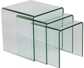 Tables gigognes verre trempé (x3) Tables gigognes verre trempé (x3)