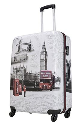 Tapis London II Taille XL carbone/100% rigide Valise à roulettes en polycarbonate Case FA. bowatex Tapis London II Taille XL carbone/100% rigide Valise à roulettes en polycarbonate Case FA. bowatex