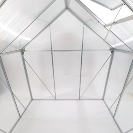 TecTake-Serre-de-jardin-fondation-alu-polycarbonate-tente-abri-plante-jardinage-190x190x195cm-0-2