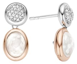 Ti Sento Milano femme  Argent 925/1000  Plaqué rhodium Argent|#Silver Ovale   Blanc Perlmutt Zirkonia FASHIONEARRING Ti Sento Milano femme  Argent 925/1000  Plaqué rhodium Argent|#Silver Ovale   Blanc Perlmutt Zirkonia FASHIONEARRING 2