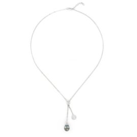 Tous-mes-bijoux-CORU010015-Collier-avec-Pendentif-Femme-Argent-9251000-372-gr-Topaze-120-cts-Perle-deau-douce-Blanc-47-cm-0-0