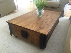 Uncle-Joes-Table-basse-Table-dappoint-Table-de-salon-En-bois-de-noyer-massif-Style-shabby-chic-Vintage-0-0