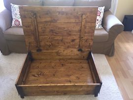 Uncle-Joes-Table-basse-Table-dappoint-Table-de-salon-En-bois-de-noyer-massif-Style-shabby-chic-Vintage-0-1