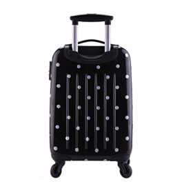 Valise cabine rigide 4 roues double – ultra léger – 55 cm noir 08121 – Partyprince Valise cabine rigide 4 roues double – ultra léger – 55 cm noir 08121 – Partyprince 5