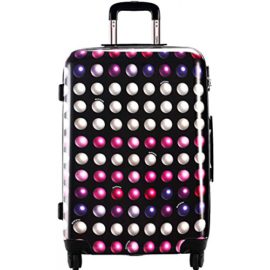 Valise-rigide-David-Jones-66cm-4-roulettes-Poigne-tlescopique-Fermeture-clair-0