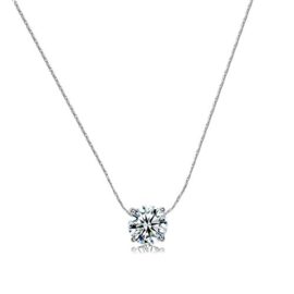 Yoursfs18k plaqué Or blanc Solitaire en 1CT Diamant de simulation de Collier charme pour Femmes ou Filles comme cadeau d’anniversaire ou pour Fête Yoursfs18k plaqué Or blanc Solitaire en 1CT Diamant de simulation de Collier charme pour Femmes ou Filles comme cadeau d’anniversaire ou pour Fête 4