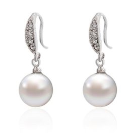 lureme® Mode Élégant Style Pearl with Zircon Dangle boucles d’oreilles for Women and Girl (02004881) lureme® Mode Élégant Style Pearl with Zircon Dangle boucles d’oreilles for Women and Girl (02004881) 2