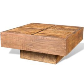 vidaXL-Table-de-salon-brune-carre-en-bois-mangue-style-antique-0-3