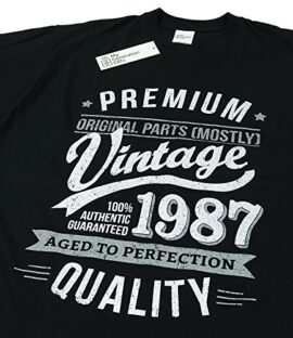 1987 Vintage Year – Aged To Perfection – 30 Ans Anniversaire T-Shirt pour Homme 1987 Vintage Year – Aged To Perfection – 30 Ans Anniversaire T-Shirt pour Homme 4