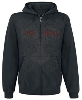 Amon Amarth Viking Horde Sweat à capuche zippé noir Amon Amarth Viking Horde Sweat à capuche zippé noir