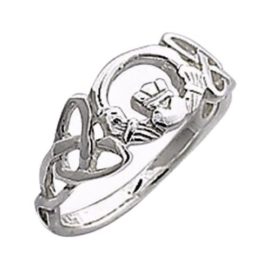 Celtique Irlandais Claddagh Bague avec tissage celtique – Argent 925 – Argent – Bijoux celtique irlandais – Tailles j-r Disponible Celtique Irlandais Claddagh Bague avec tissage celtique – Argent 925 – Argent – Bijoux celtique irlandais – Tailles j-r Disponible 2