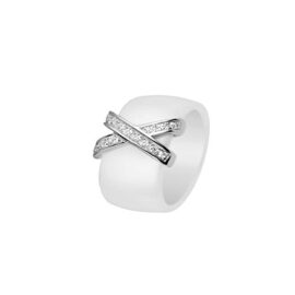 Ceramic Prestige – Bague motif – Argent 925 – Oxyde de Zirconium – B63WA Ceramic Prestige – Bague motif – Argent 925 – Oxyde de Zirconium – B63WA 2