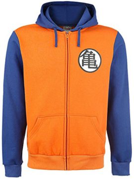 Dragon Ball Z Symbols Sweat à capuche zippé orange/bleu Dragon Ball Z Symbols Sweat à capuche zippé orange/bleu 2