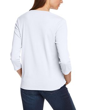 Eddie Bauer 929315 – T-shirt – uni – Col V – Manches 3/4 – Femme Eddie Bauer 929315 – T-shirt – uni – Col V – Manches 3/4 – Femme 3