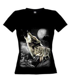 Ethno Designs Wolf Wilderness – Loup Streetwear T-shirt pour Femmes – Motif d’animal Shirt – animaux sauvages Ethno Designs Wolf Wilderness – Loup Streetwear T-shirt pour Femmes – Motif d’animal Shirt – animaux sauvages 2