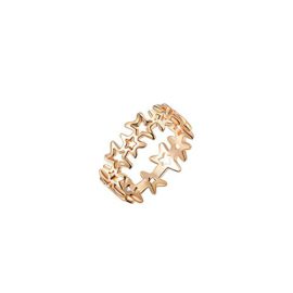 Femme Simple Alliage L’Étoile Or Rose Galvanoplastique Bague Femme Simple Alliage L’Étoile Or Rose Galvanoplastique Bague