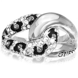 Guess-Femme-en-Acier-Inoxydable-Maille-Gourmette-Urban-Jungle-Pave-bague-UBR-51421-54-0