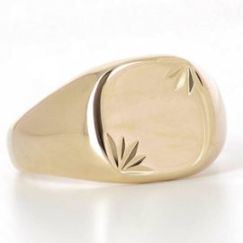 ISADY-Amazing-Gold-Bague-Mixte-Homme-Femme-Chevalire-Plaqu-Or-750000-18-carats-0-1