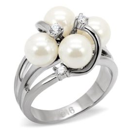 ISADY-Huahine-Bague-Femme-Acier-Oxyde-de-zirconium-Perle-blanche-0-0