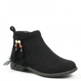 Ideal-Shoes-Bottines-effet-daim-avec-dtail-ethnique-Tahissia-0-0