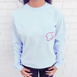 Imixcity-Sexy-Femmes-Casual-Mode-Elephant-Motif-Imprime-Fleuri-Manches-Longues-Poche-Vogue-en-Ete-T-shirt-Femmes-0-2