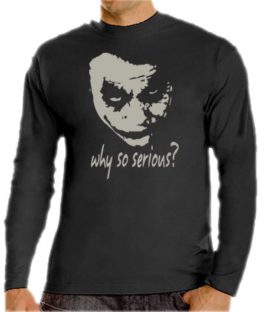 Joker-why so serious ? touchlines t-shirt à manches longues Joker-why so serious ? touchlines t-shirt à manches longues