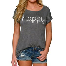 LAEMILIA-Femmes-T-Shirt-Et-Manches-Courtes-Letters-Imprims-Col-Rond-Hauts-Chemise-0