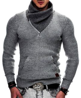 Maki-Styles-Hommes-Pull-en-maille-Sweat–capuche-Gilets-526-S-M-L-XL-XXL-0-0