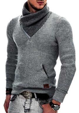 Maki-Styles-Hommes-Pull-en-maille-Sweat--capuche-Gilets-526-S-M-L-XL-XXL-0