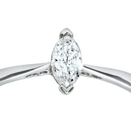 Revoni – Bague de fiançailles en or blanc 9 carats et diamant marquise solitaire 0,25 carat Revoni – Bague de fiançailles en or blanc 9 carats et diamant marquise solitaire 0,25 carat 3