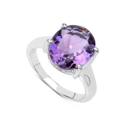 Silvancé – Bague femme – plaqués rhodium en argent sterling 925/1000 – pierres précieuses: Amethyst env. 4.04ct. – R726A Silvancé – Bague femme – plaqués rhodium en argent sterling 925/1000 – pierres précieuses: Amethyst env. 4.04ct. – R726A 3