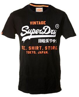 Superdry – T-shirt – Manches Courtes – Homme Noir Noir Superdry – T-shirt – Manches Courtes – Homme Noir Noir 2