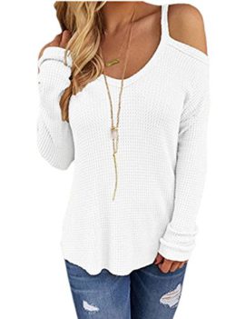 T-Shirt Blouse Bretelles Manches Longues Epaule Dénudée Chic Sexy Top Casual Printemps – Koobea T-Shirt Blouse Bretelles Manches Longues Epaule Dénudée Chic Sexy Top Casual Printemps – Koobea