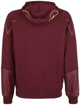 The Flash Cosplay Character Hoodie Sweat à capuche zippé rouge foncé The Flash Cosplay Character Hoodie Sweat à capuche zippé rouge foncé 3