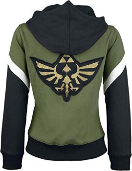 The-Legend-of-Zelda-Green-Triforce-Veste–Capuche-Femme-noirvert-0-1