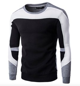 WSLCN-Homme-Sweatshirts-Col-rond-Manches-longues-Style-Sport-0-1