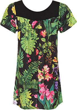 WearAll-Femmes-Grand-Taille-Floral-Fleur-Imprimer-Scoop-cou–manches-courtes-Haut-Tunique-Hauts-Femmes-Tailles-40-54-0-0