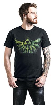 Zelda Crest Splatter T-shirt noir Zelda Crest Splatter T-shirt noir 4