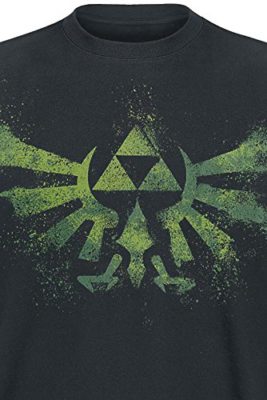 Zelda Crest Splatter T-shirt noir Zelda Crest Splatter T-shirt noir 6