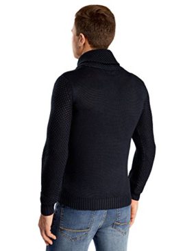 oodji Ultra Homme Pull à Torsades avec Col Châle oodji Ultra Homme Pull à Torsades avec Col Châle 3