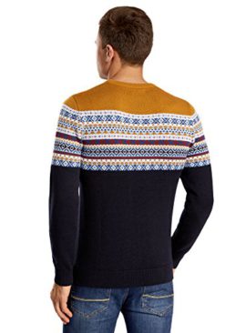 oodji Ultra Homme Pull Long à Motif Jaquard Contrasté oodji Ultra Homme Pull Long à Motif Jaquard Contrasté 3