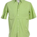 d manches et courtes homme de couleur vert