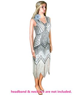 Babeyond-Robes-Flapper-1920-col-en-V-Perle-Frange-Grande-Robe-Gatsby-Femmes-0-0