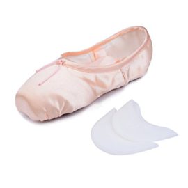 Chaussures de pointe de ballet pour les filles / femmes avec ventouses gratuits et rubans Chaussures de pointe de ballet pour les filles / femmes avec ventouses gratuits et rubans 2