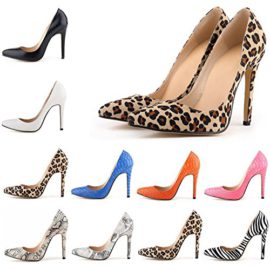 HooH-Femmes-Sexy-Lopard-Pointu-Stiletto-Escarpins-0