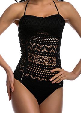 OUO-Swimwear-Maillots-De-Bain-Une-Pice-Halterneck-Crochet-Push-Up-Pour-Femme-0-0