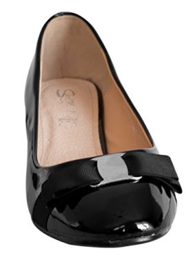 Rapidoshop-Ballerines-Grande-Taille-Vernis-Avec-Talon-BAD1620-0-2