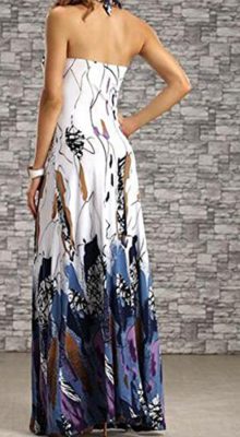 SaiDeng-Casual-Femme-Robe-De-Cocktail-Longue-Imprim-De-Fleurs-De-Style-Empire-Et-En-V-Col-Robe-Sans-Dos-0-0